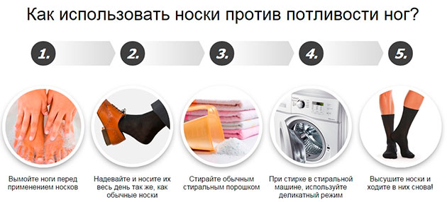 инструкция по использованию носков
